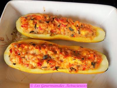 Courgette farcie à l'épeautre (Vegan) Courgette farcie à l'épeautre (Vegan)