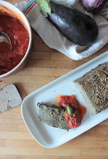 Cuillère et saladier : terrine d'aubergine au zaatar