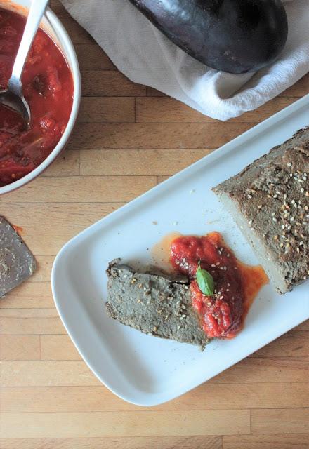 Cuillère et saladier : Terrine d'aubergine au zaatar (vegan)