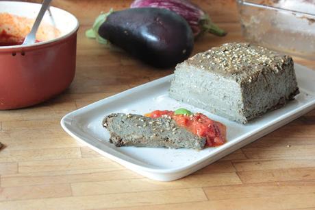 Terrine d'aubergine au zaatar (vegan)