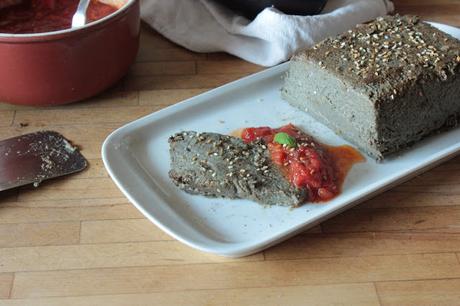 Cuillère et saladier : Terrine d'aubergine au zaatar (vegan)