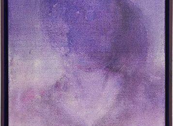Portrait violet foncé