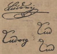 Graphologie : la signature du roi Louis II de Bavière