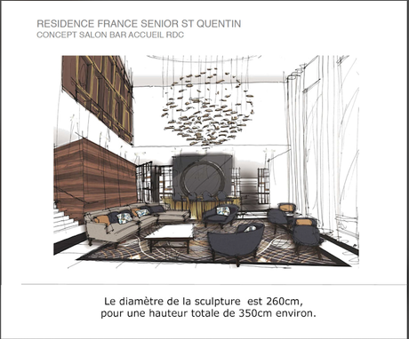 Oeuvre - Résidence  France Senior -  Saint-Quentin