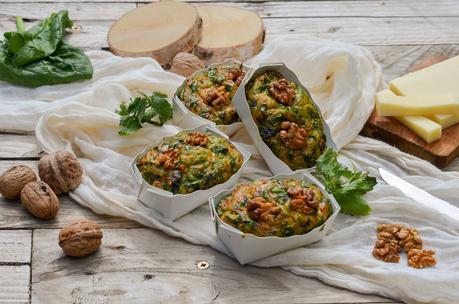 Cakes aux herbes sauvages (orties, oseille) et gruyère