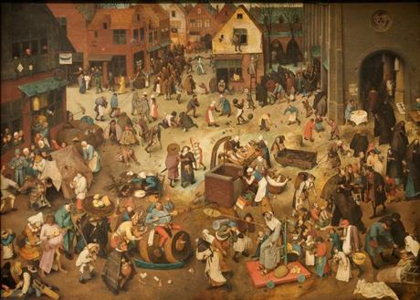 Le Combat de Carnaval et Carême by Pieter Brueghel l'Ancien 1569