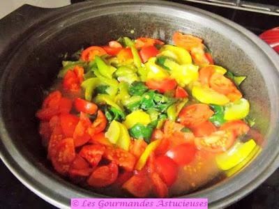 Tajine aux cyclanthères, courgette et pois cassés (Vegan)