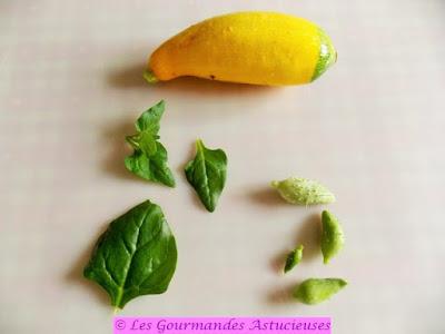 Tajine aux cyclanthères, courgette et pois cassés (Vegan)