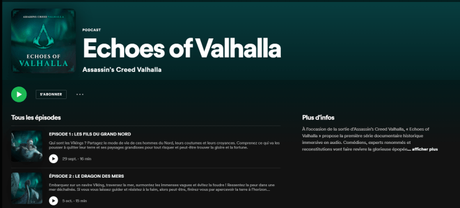 Echoes of Valhalla, la série de podcasts  d’Assassin’s Creed Valhalla sur Spotify