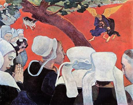 Gauguin 1888 The Vision After the Sermon (Jacob wrestling with the Angel) Scottish National Gallery