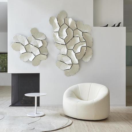 pierre paulin design contemporain fauteuil rond blanc décoration élégante lumineuse