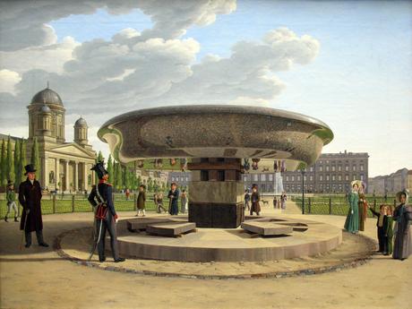 1831 Hummel_Granitschale_im_Lustgarten_anagoria Alte National galerie Berlin