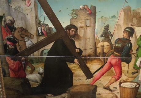 juan-de-flandes 1510 ca portement-de-croix Retablo de la catedral de Palencia