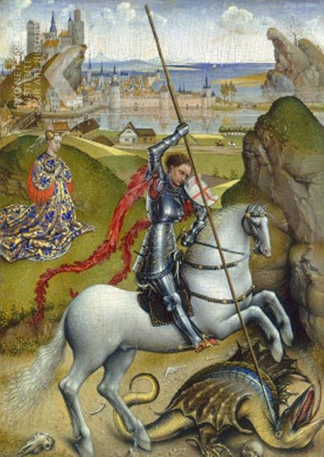 Van der Weyden Saint George and the dragon 1432-1435 NGA Washington
