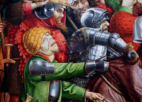 1450 ca Master_of_the_Karlsruhe_Passion Arrest_of_Christ Wallraf–Richartz Museum Cologne detail