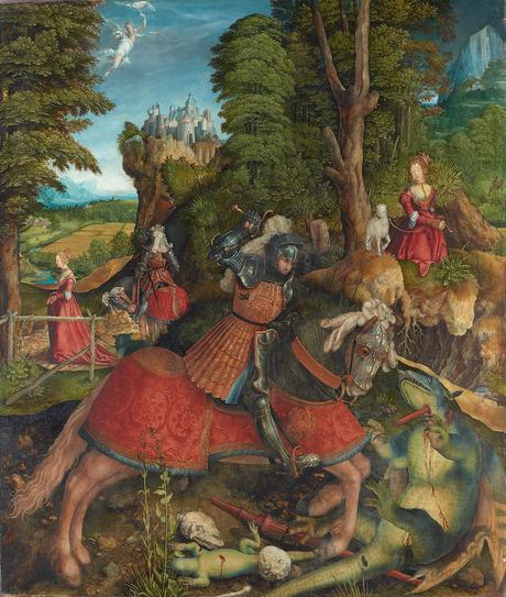 1515 Leonhard_Beck,_,_Kunsthistorisches_Museum_Wien,_Gemäldegalerie_-_Hl._Georg_im_Kampf_mit_dem_Drachen_
