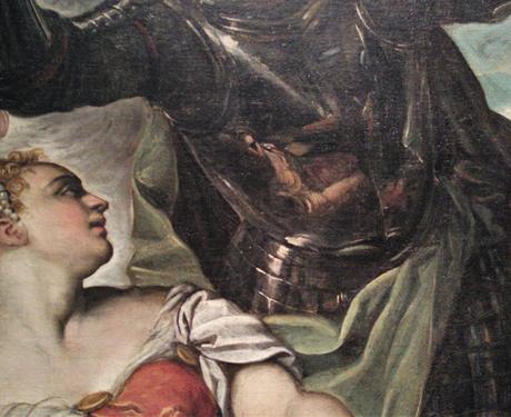 1551 Tintoret La princesse St Georges et St LouisAccademia Venise detail