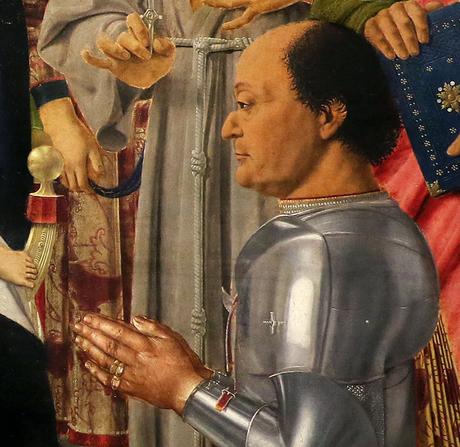 Piero della Francesa 1472 Retable de Brera (conversation sacree avec Federico da Montefeltro) Brera