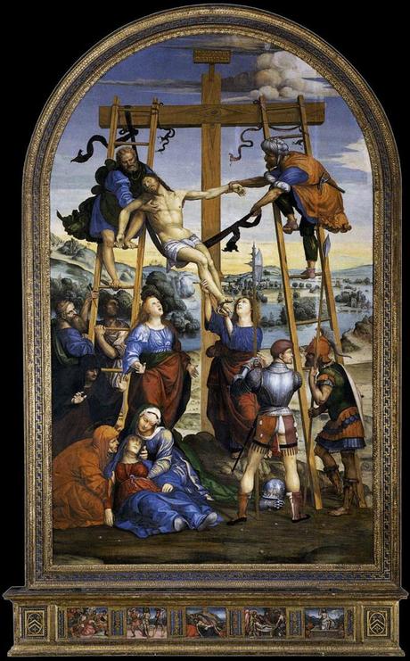 1510 Sodoma,Descente de croix, Pinacoteca nazionale, Sienne chapelle Cinuzzi eglise San Francesco