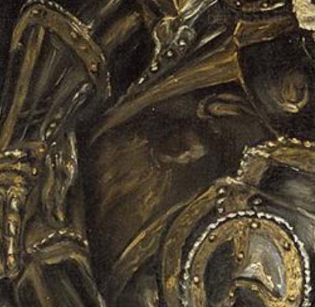 El_Greco_-_The_Burial_of_the_Count_of_Orgaz 1586-88 eglise de Santo Tome, Tolede detail