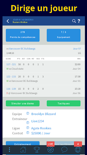 Code Triche CyberDunk 2 Basketball Manager APK MOD (Astuce) 1