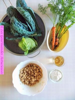 Chou braisé et tofu fumé fait maison (Vegan) Chou braisé et tofu fumé fait maison (Vegan)