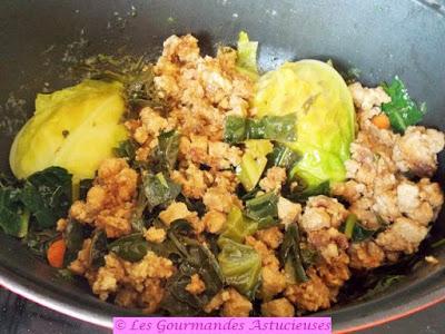 Chou braisé et tofu fumé fait maison (Vegan) Chou braisé et tofu fumé fait maison (Vegan)