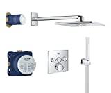 Meilleure douche encastrable – Comparatif 2020 Grohe Set de Douche Encatsré Rainshower Smartactive 310 mm Cube Grohe Grohtherm Smartcontrol 34706000