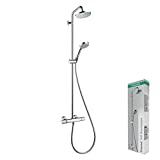 Meilleure douche encastrable – Comparatif 2020 Hansgrohe Croma Colonne de douche 160 1jet avec mitigeur thermostatique chromé