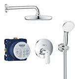 Meilleure douche encastrable – Comparatif 2020 Grohe Set de Douche Encastré avec Tempesta 210 mm Grohe Eurosmart Cosmopolitan 25219001