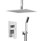 Meilleure douche encastrable – Comparatif 2020 SRSS-C1003 Kit de Douche encastré avec Couverture et douchette de tête de Douche à Effet Pluie Chromé