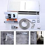 Meilleure douche encastrable – Comparatif 2020 Système de douche ensemble de douche encastré raccord de douche système de douche double fonction douchette mitigeur cascade