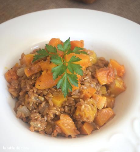 Risotto de petit épeautre à la butternut