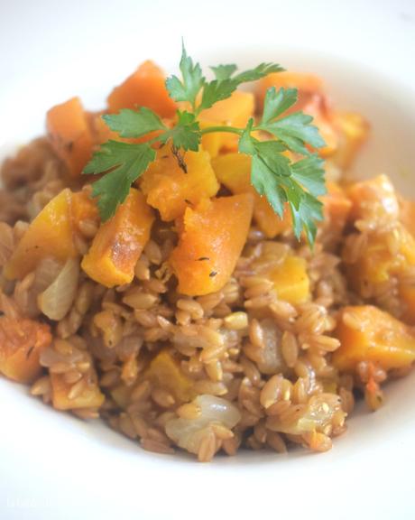 Risotto de petit épeautre à la butternut