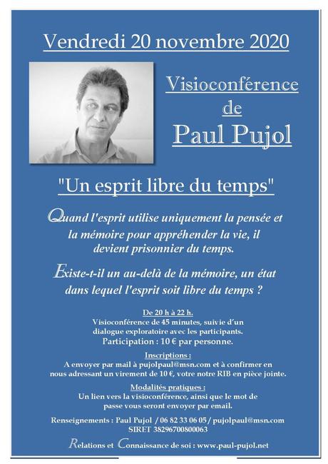 20 novembre 2020: Visioconférence de Paul Pujol.