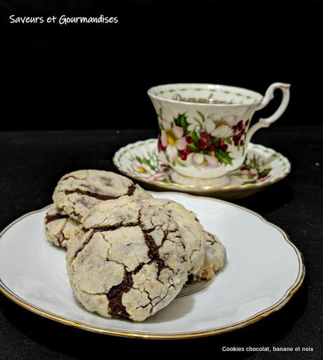 Cookies Chocolat, Banane et Noix d'Ottolenghi. Cookies Chocolat, Banane et Noix d'Ottolenghi.