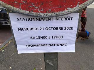 21 octobre Hommage national à Samuel Paty