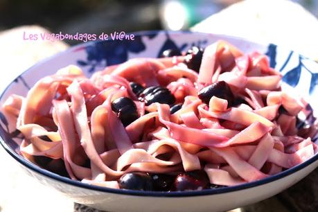 Soupe de pâtes fraîches à la cerise