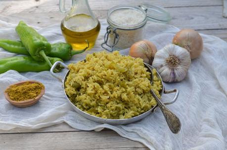 Riz au curry et aux poivrons