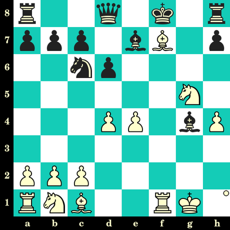 Les Blancs jouent et matent en 2 coups - Schwartz vs Samsonov, Heidelberg, 1908