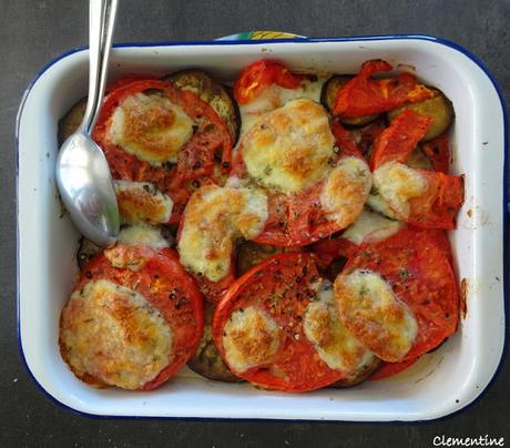 Gratin d'aubergines et tomates