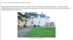 Exposition à Mer (41) Christine Goujon- Château Musée de la Corbillière