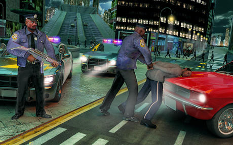 Code Triche NYC Ville la criminalité Cops Gang Wars APK MOD (Astuce) screenshots 2