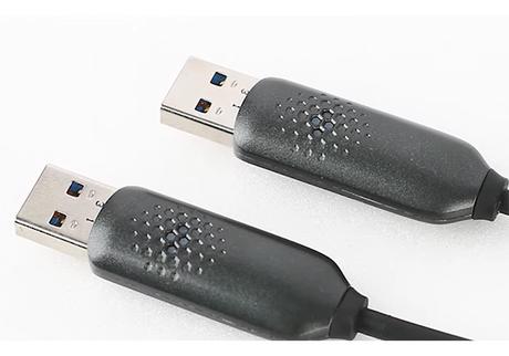 100 mètre d’USB 3.0 avec le cordon optique actif Opticis USB-FC-30AA
