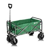 Meilleure brouette pliable – Comparatif 2020 Sekey Charrette de Transport Pliable Chariot de Transport Jardin Chariot de Plage Tout Terrain Brouette extérieure Panier Chariot Remorque de Jardin extérieur, Vert