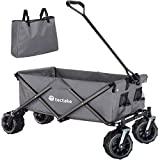 Meilleure brouette pliable – Comparatif 2020 TecTake 800576 Chariot de Jardin Tout-Terrain, Max 80 kg, Pliable en Un Seul Geste - diverses Couleurs - (Gris | n° 402910)