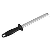 Meilleur fusil à aiguiser – Comparatif 2020 Fusil Aiguiseur Ovalaire de Couteaux Pierre à Aiguiser Professionnel en Diamant Affûteur avec Support Anti-dérapant Maison Cuisine Chef Restaurant