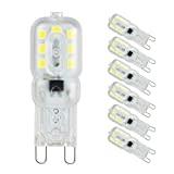 Meilleure ampoule halogène – Comparatif 2020 Ampoule Led G9 Lampe, Blanc Froid 6000K, G9 LED 3W (33W Ampoules Halogène Équivalent), AC 220-240V - Angle du faisceau 360°, Pack de 6 By Pursnic
