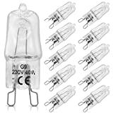 Meilleure ampoule halogène – Comparatif 2020 ILOVEDIY Lot de 10 Ampoule Filament G9 40W capsule Halogène 220-240V Blanc Chaud