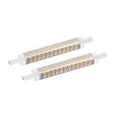 Meilleure ampoule halogène – Comparatif 2020 Bonlux 10W 118mm R7S Ampoule LED linéaire projecteur à double extrémités remplacement de l’ampoule halogène 100-130W parfait pour chambre, salle de bain etc (2pcs, Blanc Froid 6000K, Non-Dimmable)